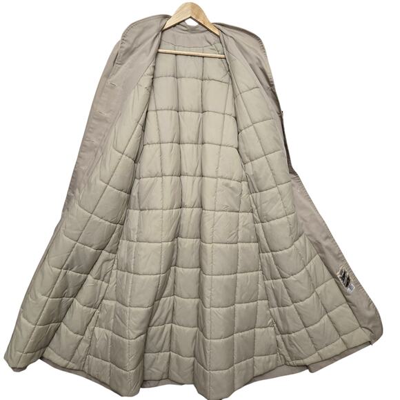 Saxton Hall Womens Vintage 70s Elevated Classic Quilted Long Trench Coat Size 11 - Picture 7 of 12